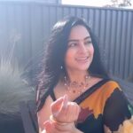 Madhumitha Instagram - Draped in stories #wanaka #newzealand #rainbow #saree #sareelove #sareefashion #sareelover