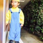 Madhumitha Instagram - Our lil #minion #gagankangula 💛🤓💛 #throwback