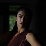 Madhuri Braganza Instagram - Some intense expressions captured by @shalupeyad on the set of our Malayalam film Varaal that was subsequently dubbed in Telugu too.🩶🤎🖤 . . #film #behindthescenes #mollywood #tollywood #varaal #cinema #indiancinema #intense