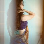 Madhuri Jain Instagram - Say it all with your eyes 🤍✨🦋 📸: @navin_prasathh Saree : @tribanga_india
