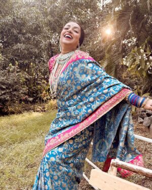 Madhusree Sharma Instagram - Smile is the beauty of the soul.💛♥️
.
.
.
Stylish - @alnoor_shaikh 
PC - @niteshprashar_ 
#photooftheday #smile #explorepage #mannsundar #dangal #madhusreesharma #naturelovers #naturephotography #actor #actorslife