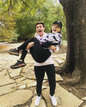 Madison Davenport Instagram - A weekend visit with my not so little Lil’ bro at his university!! Im so gosh darn proud of this boy... man😟. Scroll for a blooper😂
#bestbrotherever #adventuretime #pleasestopgrowingup
