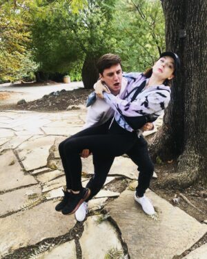 Madison Davenport Instagram - A weekend visit with my not so little Lil’ bro at his university!! Im so gosh darn proud of this boy... man😟. Scroll for a blooper😂
#bestbrotherever #adventuretime #pleasestopgrowingup