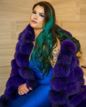 Madison De La Garza Instagram - More from this weekend coming soon 🖤
.
Photos by @tvshotya 
Coat @danielsleather 
Hair @drybar @fernandovalenciablowbarmant
Facial @selfcarewithsilvia 
PR @knproductionsmg @iamkimberlynoel
Dress @jessicaangelcollection