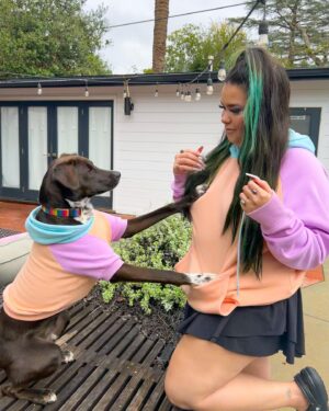 Madison De La Garza Instagram - Twins 💙 @sparkpawsofficial