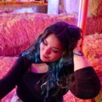 Madison De La Garza Instagram – 💜🖤💙