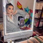 Madison De La Garza Instagram - Get ready with me on my birthday! This is the look I created using the @rikilovesriki Tall 💙 Absolutely love this mirror and all of its magnetic features! #ad