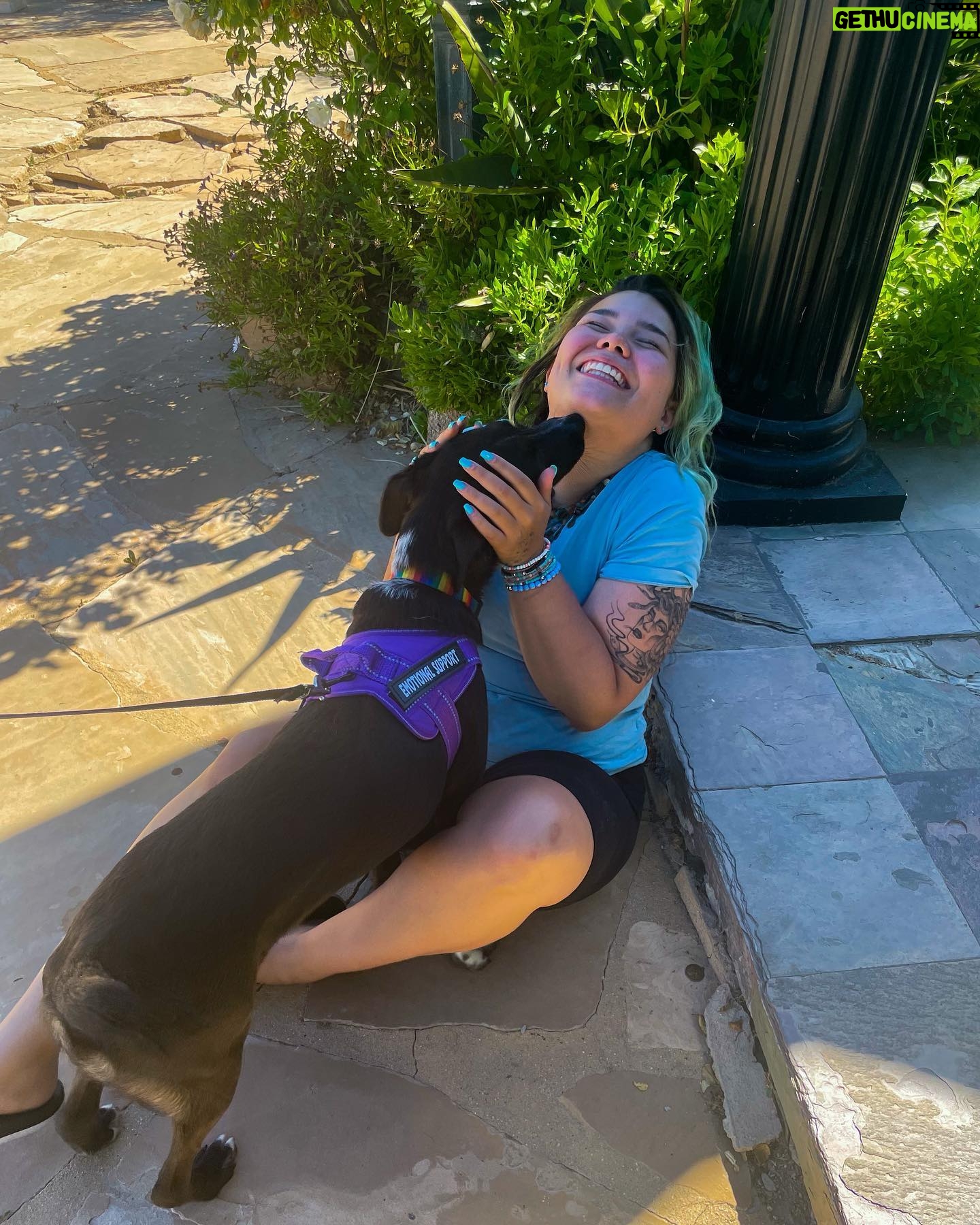 Madison De La Garza Instagram - nothing like being a dog mom to a baby boy that’s stronger than you