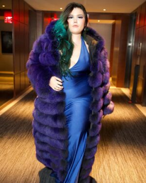 Madison De La Garza Instagram - Missing last weekend… 🖤
.
Photos by @tvshotya 
Coat @danielsleather
Hair @drybar @fernandovalenciablowbarmant
PR @knproductionsmg @iamkimberlynoel
Dress @jessicaangelcollection