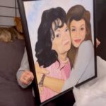Madison De La Garza Instagram - Since my grandmother passed away, I’ve been trying to find a special gift for my mom to remember her by… Thanks to @paintyourlife , I was finally able to give her this gorgeous portrait that we will treasure forever. I couldn’t stop the tears from flowing when I saw her reaction. Since I wanted to share this wonderful opportunity with my beloved followers, you can use code MADI20 for 20% off of your order! I’d love to see your portraits and hear the stories behind them. ❤️ #ad