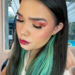 Madison De La Garza Instagram - Shadow, lashes, lips & gems by @rudecosmetics ❤️ “Nerdy” Eyeshadow Palette linked in my bio!