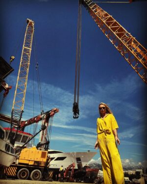 Madison McKinley Instagram - 🇭🇷 Moving Crane Yellow 🏗️
