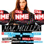 Mae Muller Instagram - MORE TICKETS AVAILABLE FOR MY SHOW AT SCALA WITH @nmemagazine !!! i’m playing my first gig in a long time at one of my fave venues, tickets sold out in less than an hour when they were first released 🥹 SO WE’VE RELEASED SOME MORE!!! link in my bio and on my story so grab while you can!!! (they’re free) i can’t wait to see u x