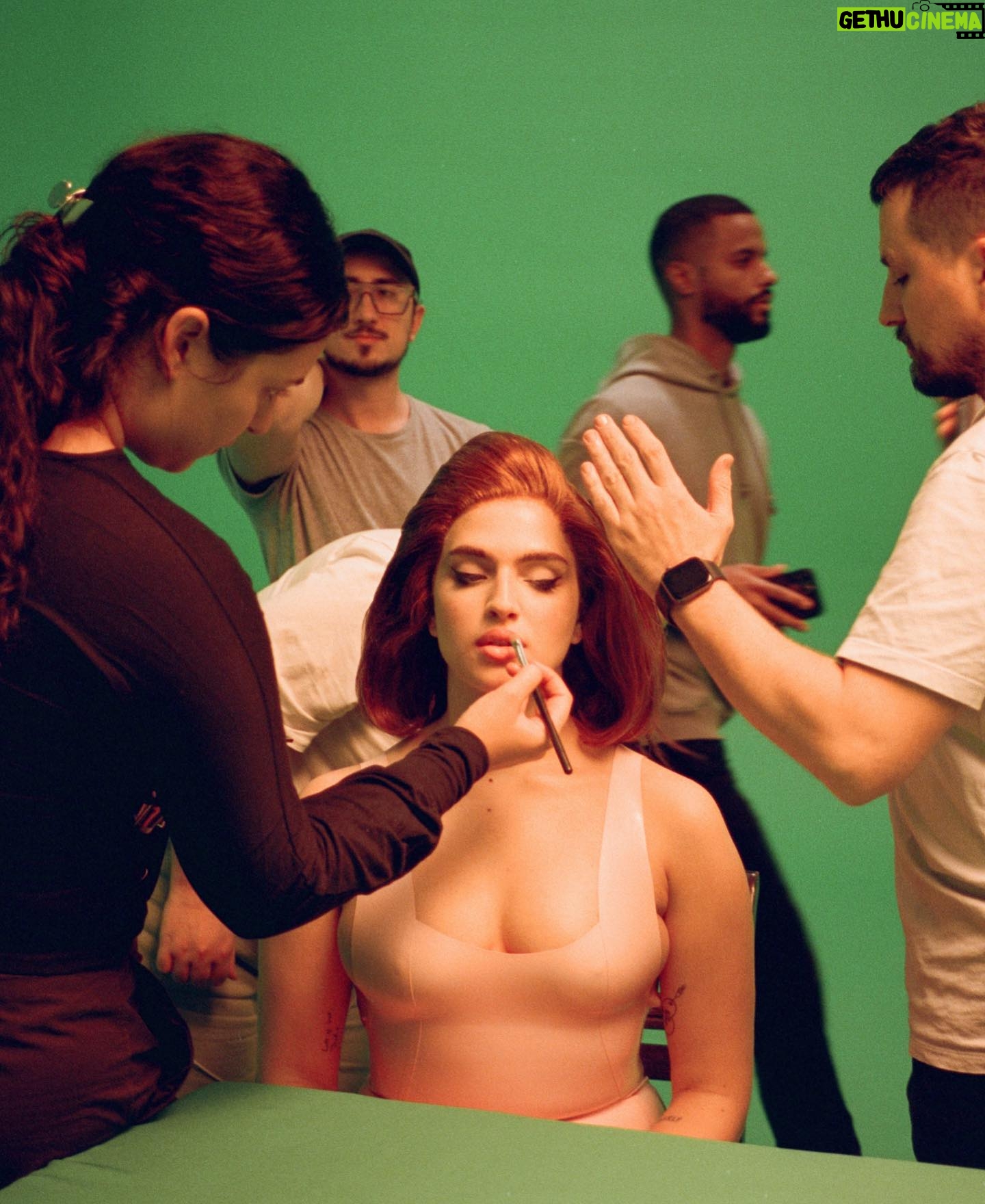Mae Muller Instagram - BTS video of my album cover art is out now on @youtubemusic !!! 2 extremely long days but worth every second 🥲❤️ massive huge thank you to my amazing hair & makeup team and everyone who worked on this creative <3 Photography: @geertdetaeye BTS - @milaaustin_ HMU - @zara_mua HMU Assistant - @sorayaphipps Styling - @sokimak Styling Assistant 1 - @lulaproctor Styling Assistant 2 - @carolinataviro Hair - @oskarperahair Creative Director: @mfbvisuals Art/Design/Post/Retouch/Genius: @scribblercreative Logo Design: @ashwillerton Video Directors - @mfbvisuals & Dumi Siwo Production - @firmativemedia Production Assistant - Daniel Evans 1st AD - TEO Art Department - Ahmet Gaffer - Sachin 1st AC - Harry Coleman 2nd AC - Kristina Zhekova Camera Trainee - Lem Asideu Playback Operator - Max P Assistant Photographer - James DIT - Guy Gunstone Moco Operator - Nigel Parmane Moco Assistant - Yan Hammond VFX Supervisor - Rob Chandler