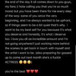 Mae Muller Instagram - SWIPE N READ <3 FROM ME TO U <3 ILY THANK U