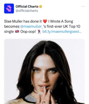 Mae Muller Instagram - it’s not over yet but what a YEAR ITS BEEN !!!

1. me looking hot (priority) 
2. summertime ball serve 
3. loml holding MY ALBUM this is the moment i peaked 
4. top ten girly 
5. girlies looking hot (again priority) 
6. ONE OF THE MOST STREAMED ALBUM GIRLIES OF 2023 NO1 SPEAK 2 ME!!!
7. my favourite venue and my favourite club night (ily G-A-Y you will always be famous) 
8. me and the girlies looking hot again!!!
9. i love this feeling more than anything. 
10. iconic actually