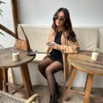 Mafalda Castro Instagram - A minha love story com @calzedonia até na gravidez. Super confortável com os meus collants de grávida ☕️#pub