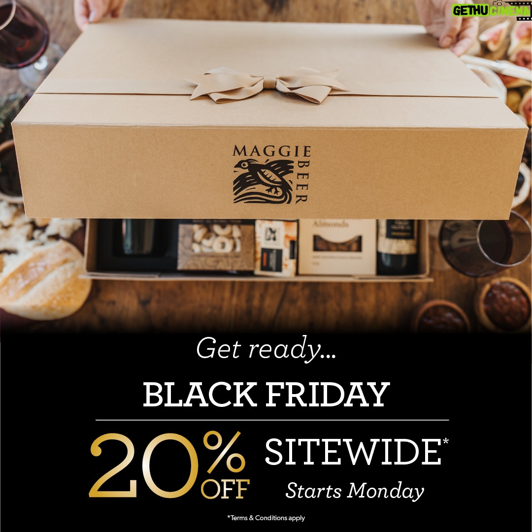 Maggie Beer Instagram - Circle the calendar, the Maggie Beer Black Friday sale is nearly here. From stylish homewares to bountiful gift hampers and Maggie's famous pantry essentials, this Monday 20th November you'll be able to enjoy your Maggie Beer favourites with a delicious 20% off discount. Start browsing our online shop today via the link in our bio.