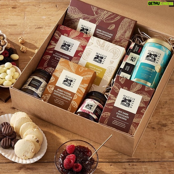 Maggie Beer Instagram - Sink into sensory delight with every nibble and bite of the goodies inside our Sweet Celebrations Hamper. Featuring melt-in-your-mouth Macadamia Shortbreads, Affogato Caramel, Dark Chocolate Belgian Wafers and much more, this is the perfect gift for a special someone, or as a well-earnt treat for yourself. Shop this hamper today via the link in our bio. #makeitamaggiemoment