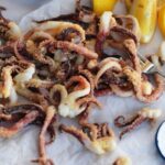 Maggie Beer Instagram - Here in Australia, we are blessed with an abundance of wonderful, fresh seafood. To help celebrate the beginning of summer, here are some delicious recipes that champion the beautiful produce of the sea. Barbecued Lemon Myrtle Prawns (pictured) Salt & Pepper Squid with Verjuice Mayonnaise (pictured) Kingfish Sashimi with Wasabi Mayonnaise (pictured) View these recipes via the link in our bio!