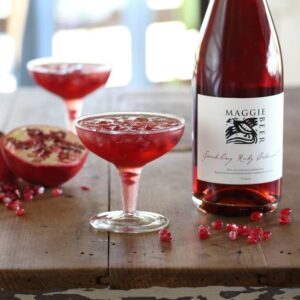 Maggie Beer Instagram - A New Year's Eve celebration means popping the bubbly, but it doesn't have to be alcoholic. If you are partial to a non-alcoholic tipple, you may enjoy these two festive mocktails:

Sparkling Chardonnay Mocktail with Ruby Grapefruit (pictured).
Sparkling Chardonnay, Orange Blossom & Pear Mocktail (pictured).

Or, for fans of artisanal gin, try our recipe for a Sparkling Ruby Cabernet Gin Fizz (pictured).

To see these three recipes, visit the link in our bio!