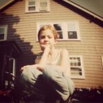 Maggie Geha Instagram - Mini me 🎞️ by my cool neighbor … Rebecca(?!) who was in photography school at the time and asked me to sit for her Rocking: Limited Too, GAP, Claire’s Plans later: Untangling landline cord in kitchen so I can call my bffl @jessica.jadwiga to talk crushes and circle things I wish I could buy in a Delia’s catalog. Building an obstacle course in the backyard with the neighborhood kids and then probably biking to Blockbuster to rent Titanic for the 7th time.