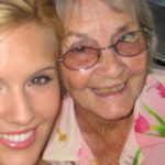 Maggie Grace Instagram – ❤️ I didn’t share the extra reasons why Grandma Tata’s 90th was such a special occasion. We feel like we were so blessed to have extra time with her. She grew up partially deaf in rural Ohio and I think navigating that challenge made her into the indomitable firecracker she was- all 4 feet 9” of her! So she was undaunted when diagnosed, at 59, with Stage 4 Ovarian Cancer and given months to live, at one point the family was told she wouldn’t make it through the night. But she battled it like a boss; she was given the @americancancersociety Courage award. When she recovered- her doctors readily used the word “miracle” – she volunteered for many years at the hospital where she was treated. When she got older, she still volunteered from home by hand-sewing thousands of personalized teddy bears she’d take to others battling the disease to cheer them on. We couldn’t be more grateful we still got to have her with us all this time. She said that during chemo she used to pray and meditate on getting to watch her grandchildren grow up. And she’s done so much more than that! To all those battling cancer, don’t give up hope, we are sending you love; I hope that someday, on your 90th birthday, your grandkids are in awe of your strength and determination. I was always in awe of her pluck- she had a very Midwestern kind of can-do cheerfulness in the midst of any storm. And she gave the best hugs.
She passed away peacefully just before Thanksgiving, holding my mom’s hand. My family already misses her so; we will treasure all she taught us. ❤️