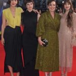 Maggie Gyllenhaal Instagram - In-formation last night at the @londonfilmfestival with our film @thelostdaughterfilm #oliviacoleman #jessebuckley #dakotajohnson