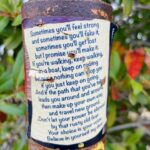 Maggie Lawson Instagram - A little me time this #TravelTuesday While hiking I came across this rusty sign on top of a mountain. It’s not always about the destination it’s about the mindset 🥾 ✨