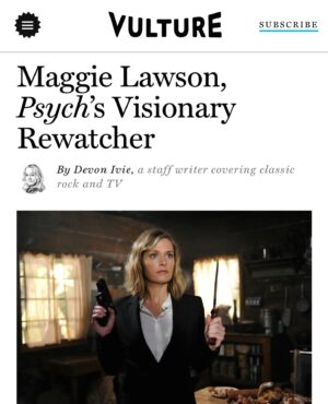 Maggie Lawson Instagram - Thank you @vulture and @devoniviewashere for this very fun feature!

Full article in bio☝🏼 and if you haven’t tuned into the Psych podcast with me and @omundson yet, check it out here: @thepsychologistsarein 
#psych