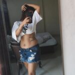 Mahi Kaur Instagram - Mirror mirror on the wall, I'll always get up after I fall. Whether I run ,walk or crawl I'll set my goals and achieve them all......