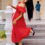 Mahi Maheswari Instagram - 👗 @myroopamsboutique. #Clothing #Hair #Joint #Hand #Hairstyle #Photograph #Shoulder #Leg #One-PieceGarment #Smile #Neck