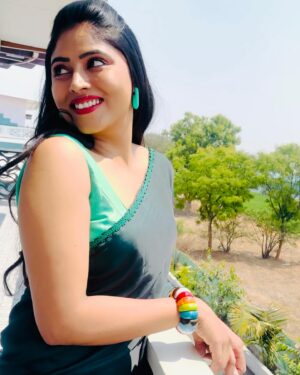 Mahi Maheswari Instagram - Outfit by @samskruthi_couture