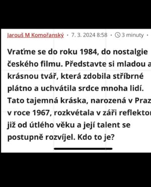 Mahulena Bočanová Instagram - Děkuju❤️Až mi tak krásnej článek vehnal slzičky…