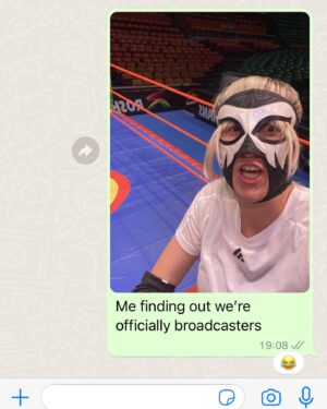 Maisie Adam Instagram - WE CHUFFIN’ WON SPORTS PODCAST OF THE YEAR!!!!! 

Are you kidding me?! This podcast literally started this summer and now we’re SPORTS PODCAST OF THE YEAR?! 😭😭

Unbelievably proud of all the work @bigkickenergypod has done in such a short space of time. Big love to Ish and Mob at Vibrant for their faith in us and their unwavering support.
I had a zoom with them about 6 months ago because I was tearing my hair out that there was no major entertainment series following women’s football LIKE IT BLOOMIN’ DESERVES, and so this podcast was born.
And of course huge thanks to @suziruffellcomedy for being the best co-host, football rookie, and all round good egg. Love ya Pacey ❤️

Annoyingly neither me or Suz could attend the awards do (I’m gallivanting round Mexico filming @alotosky and Suzi’s on tour in the equally exotic Basingstoke) so instead we sent my husband and my Mum…fair to say they had a good night 😅 (yes my mum wore leopard print dress, coat AND bag because she’s a northern icon thank yewwww)

BIG LOVE, FOOTBALL IS FOR EVERYONE XOXO