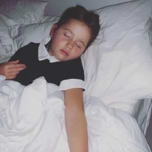 Majandra Delfino Instagram - If someone told me I’d grow up to have a daughter that loves her Wednesday Addams dress so much she’ll sleep in it, I’d say: Is there one in an XL for Mummy? Couldn’t be prouder.