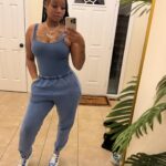 Makeiva Albritten Instagram – I wanted to gain my weight back but I’m good, staying in the gym to tone it up 🩵