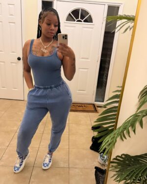 Makeiva Albritten Instagram - I wanted to gain my weight back but I’m good, staying in the gym to tone it up 🩵