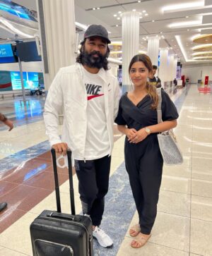 Malavika Sreenath Instagram - @dhanushkraja That moment when you really feel like you skipped a heart beat !!! ❤️🥺 Am I the lucky girl or the LUCKIESTTT GIRL 🙈 

Counting my blessings and manifesting my reality 🫰♥️

#dhanush #dhanushkraja #grateful