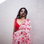 Malavika Sreenath Instagram - Gulaab 🌹 Styled by @amritha_lakshmi___ @styledby_al_ Shot by @premsampaul MUA @sreegeshvasan_makeupartist Outfit @aydhaboutique_ Jewellery @goodwillcollectionskerala Location @azora.hotels Special thanks @muzammilmooza