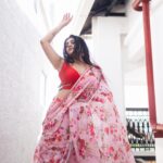Malavika Sreenath Instagram - Gulaab 🌹 Styled by @amritha_lakshmi___ @styledby_al_ Shot by @premsampaul MUA @sreegeshvasan_makeupartist Outfit @aydhaboutique_ Jewellery @goodwillcollectionskerala Location @azora.hotels Special thanks @muzammilmooza