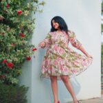 Malavika Sreenath Instagram - Akhiyaan Gulaab 🌸 This Beautiful dress from @house_of_vandy !! Such prettiness 💗🤌🏻 Shot by @muzammilmooza ✨ Styled by @amritha_lakshmi___ @styledby_al_ ✨