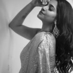 Malavika Sreenath Instagram - Adding Glitters to your feed ✨ For Movie Title launch event 🪩 Shot by @muzammilmooza Styled by @amritha_lakshmi___ @styledby_al_ Make up & hair @makeover__by__akhila Saree @rutha__designs__ Jewels @alameen_fashion_jewels Special thanks @anamika_sreenath @aftha.b