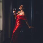 Malavika Sreenath Instagram – Red lips and wine sips for this season🍷💋

Concept & styling : @amritha_lakshmi___  @styledby_al_ 
Photographer : @premsampaul 
Mua : @sreegeshvasan_makeupartist @bridalmakeup_by_sreegeshvasan 
Costume : @alank.co 
Jewellery :  @goodwillcollectionskerala 
Location :  @azora.hotels 
Special thanks : @muzammilmooza