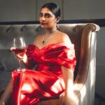 Malavika Sreenath Instagram – Red lips and wine sips for this season🍷💋

Concept & styling : @amritha_lakshmi___  @styledby_al_ 
Photographer : @premsampaul 
Mua : @sreegeshvasan_makeupartist @bridalmakeup_by_sreegeshvasan 
Costume : @alank.co 
Jewellery :  @goodwillcollectionskerala 
Location :  @azora.hotels 
Special thanks : @muzammilmooza