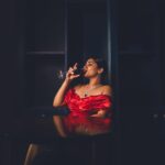 Malavika Sreenath Instagram – Red lips and wine sips for this season🍷💋

Concept & styling : @amritha_lakshmi___  @styledby_al_ 
Photographer : @premsampaul 
Mua : @sreegeshvasan_makeupartist @bridalmakeup_by_sreegeshvasan 
Costume : @alank.co 
Jewellery :  @goodwillcollectionskerala 
Location :  @azora.hotels 
Special thanks : @muzammilmooza
