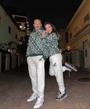 Mali Levi Instagram - My twin soul❤️ @shimongershon 
@factory54 
@lacoste