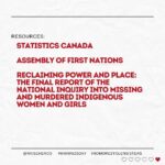 Malia Baker Instagram - Today is the National Day of Awareness for Missing Murdered Indigenous Women Girls (MMIWG), but often most known by its symbol: a red dress. ⁠ ⁠ #RedDressDay began in 2010 as an art installation by Métis artist Jaime Black, titled The REDress Project, which highlights the epidemic of violence against Indigenous women, girls 2Spirit folks. ⁠ ⁠ They are someone’s child. They are someone’s friend. They are SOMEONE. ⁠ ⁠ The day can be triggering for those affected by MMWIG2S loss — if so, you can connect with the MMWIG2S support call line at 1-844-413-6649. This line is available free of charge, 24 hours a day, 7 days a week.⁠ ⁠ Indigenous people represent the fastest growing population in Canada, as well as the youngest—we need to protect ALL of our community members ensure this is a safe, vibrant community for everyone. Thank you to the @assemblyoffirstnations, @statcan_eng The National Inquiry into Missing and Murdered Indigenous Women and Girls for compiling this data making it accessible. ⁠ __⁠ ⁠ [Photo descriptions: all images with stats line designs on each. The backgrounds are all white with a textured crumpled paper finish with dark red font. At the bottom it reads “@raiseherco #MMIWG2Sday #nomorestolensisters” ⁠ ⁠ Photo 1: “May 5: Red Dress Day” with silhouettes of red dresses⁠ ⁠ Photo 2: “Indigenous women and girls make up 16% of all female homicide victims, and 11% of missing women in Canada. Even though Indigenous people make up only 4.3% of our population” ⁠ ⁠ Photo 3: “Indigenous women are three times more likely than non-Indigenous women to be victims of violence”⁠ ⁠ Photo 4: “From 2001 to 2015, the average rate of homicides involving Indigenous female victims was nearly 6x higher than that of homicides involving non-Indigenous female victims.⁠"⁠ ⁠ Photo 5: “Indigenous women girls are 12x more likely to be murdered or missing than any other women in Canada.”⁠ ⁠ Photo 6: “Resources: Statistics Canada, Assembly of First Nations, Reclaiming Power and Place: The Final Report of the National Inquiry into Missing and Murdered Indigenous Women and Girls ⁠ Repost from @raiseherco
