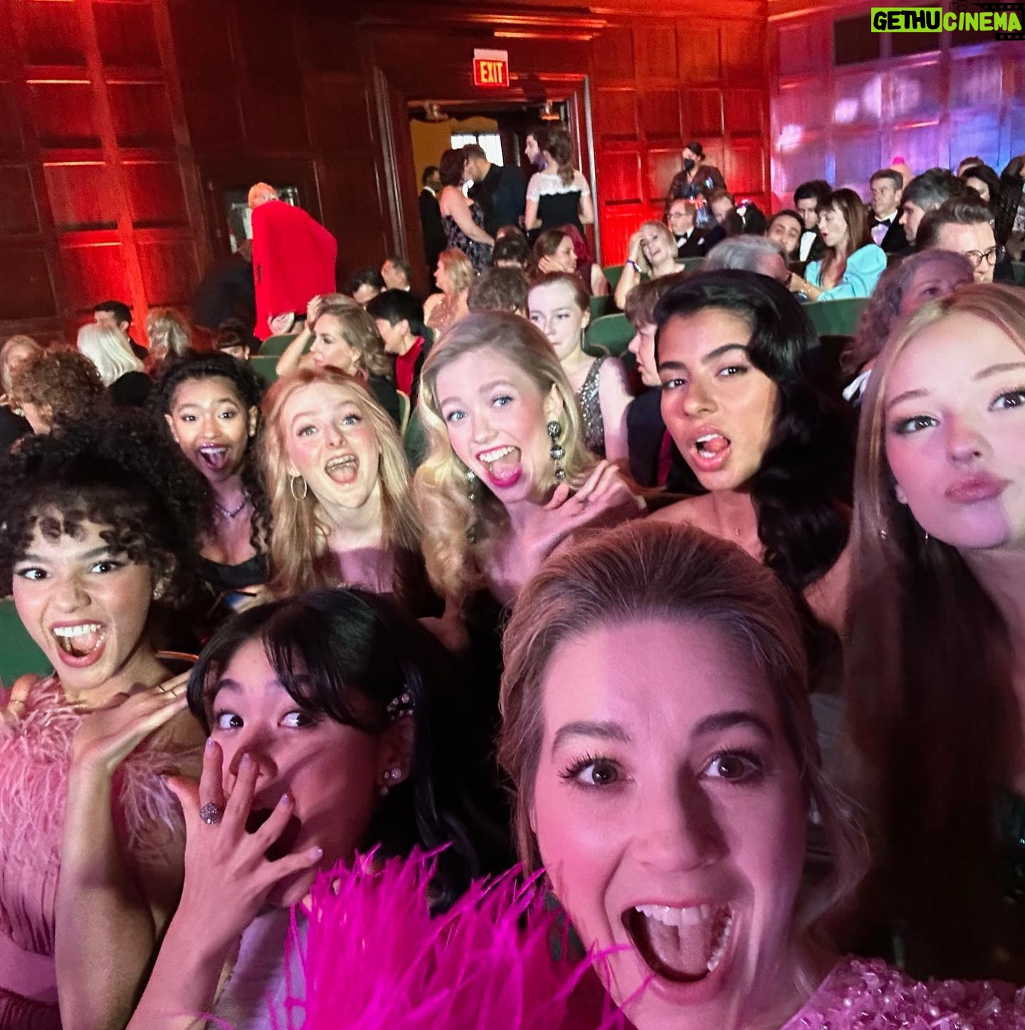 Malia Baker Instagram - So this happened… Im so grateful for this family. Such an incredible win, I’m so honoured and proud to be a part of this show. Thank you @televisionacad :) Ms.Ann M. Martin - your books are an inspiring legacy of girls supporting girls, feminism and the triumph of kindness…and none of this would be possible without you. Forever grateful to you and honoured to be one your Mary Annes. WHAT A NIGHT!!!