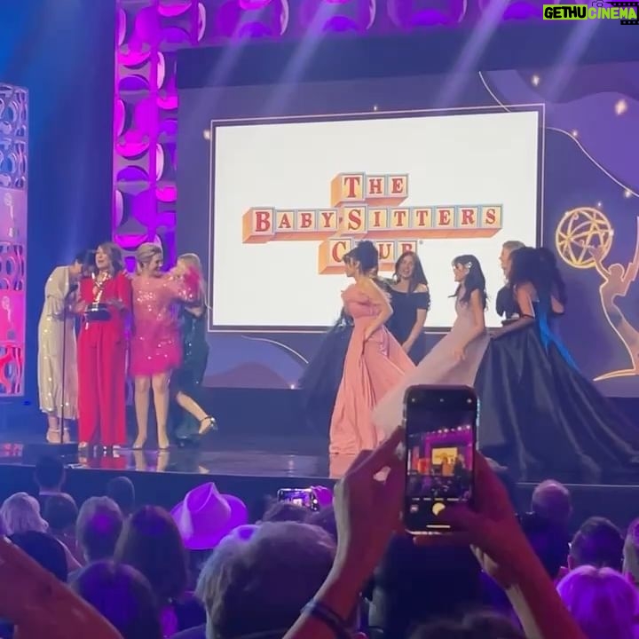 Malia Baker Instagram - So this happened… Im so grateful for this family. Such an incredible win, I’m so honoured and proud to be a part of this show. Thank you @televisionacad :) Ms.Ann M. Martin - your books are an inspiring legacy of girls supporting girls, feminism and the triumph of kindness…and none of this would be possible without you. Forever grateful to you and honoured to be one your Mary Annes. WHAT A NIGHT!!!